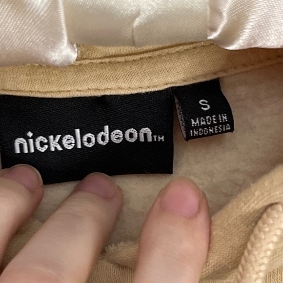 Nickelodeon Tan Hoodie Sweatshirt Spongebob Patrick Star Unisex Novelty Size S - Picture 7 of 10